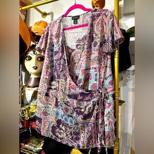 343 // LANE BRYANT true wrap blouse // 18/20